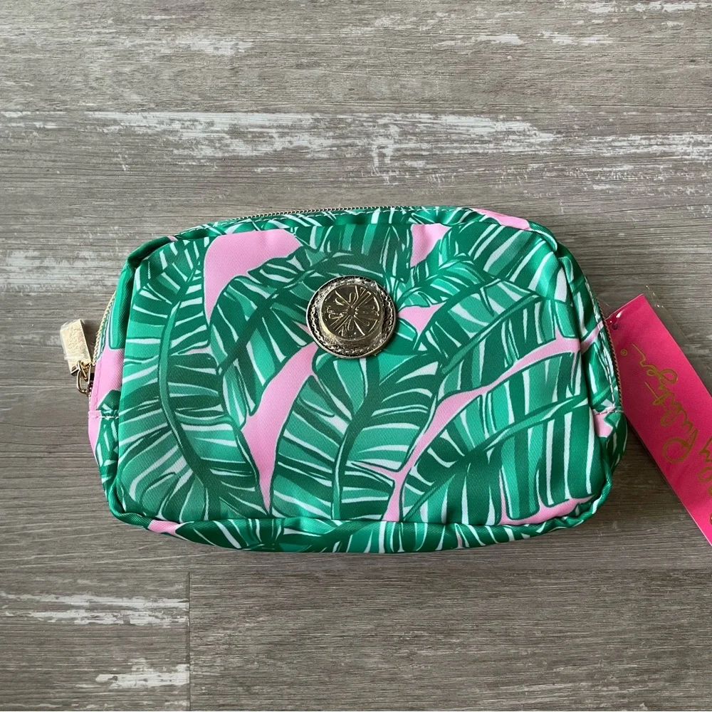NWT Lilly Pulitzer Jeanie Belt Bag Fanny Pack Crossbody in Pink Lets Go Bananas - Picture 2 of 9